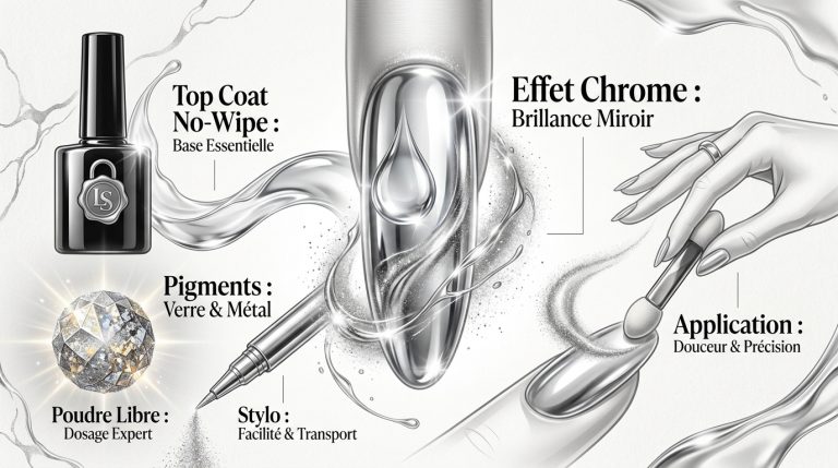 Réussir vos ongles chrome : le secret d'un fini miroir