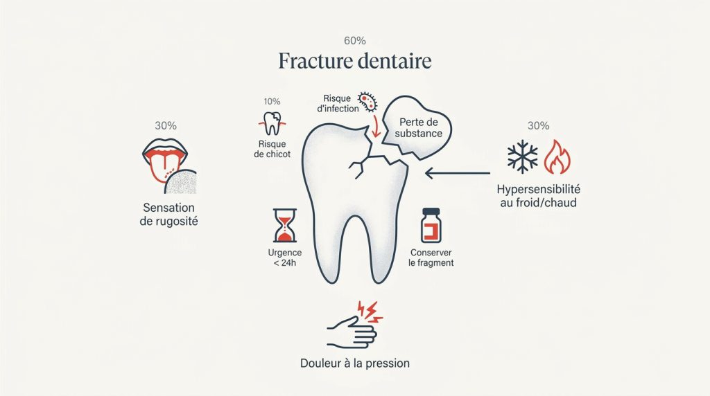 Dent cassée : gestes d'urgence et solutions de réparation