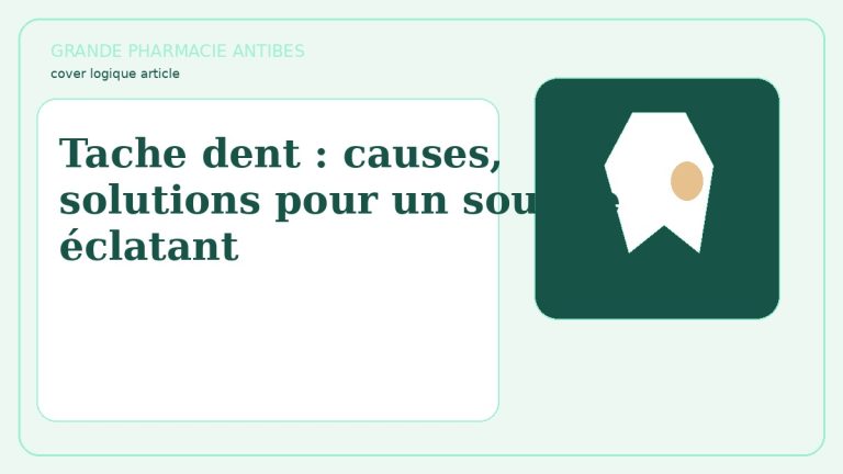 Tache dent : causes, solutions pour un sourire éclatant