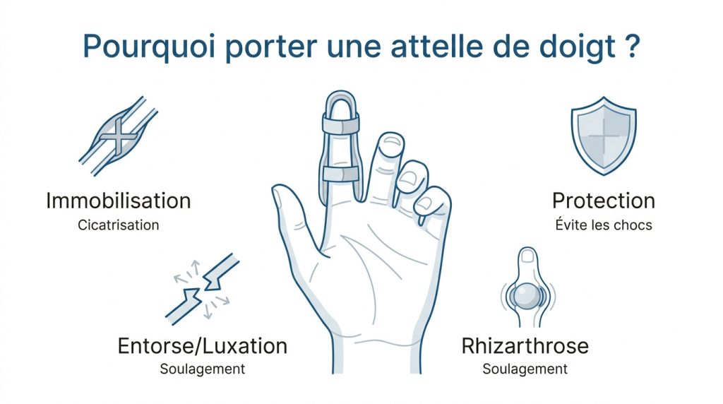 Bien choisir et porter votre attelle doigt au quotidien
