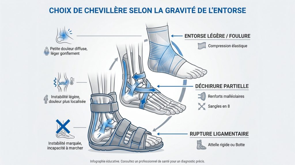 Bien choisir sa chevillère entorse pour un maintien optimal