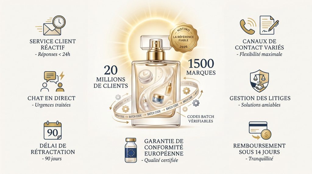 Notino avis : fiabilité et authenticité des parfums en 2026