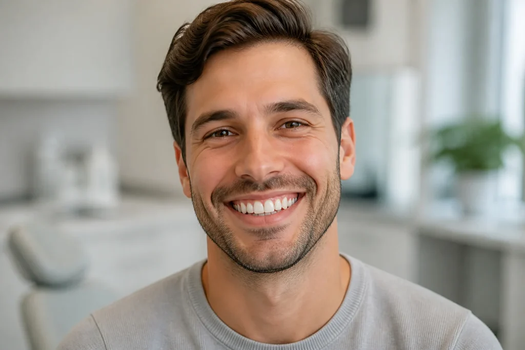 Sourire eclatant et dents parfaites