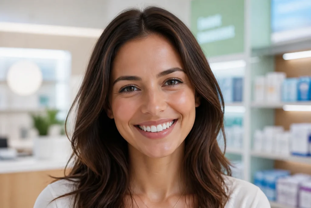 Sourire eclatant et dents parfaites