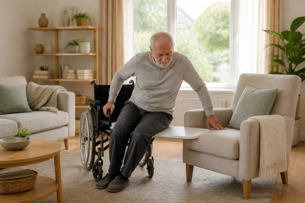 Transfert securise vers le fauteuil