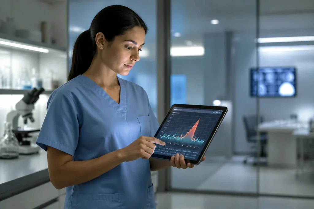 Analyse de donnees medicales sur tablette