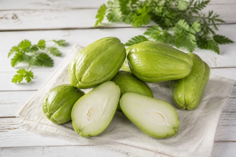 Chayotes frais et verts une touche de fraicheur