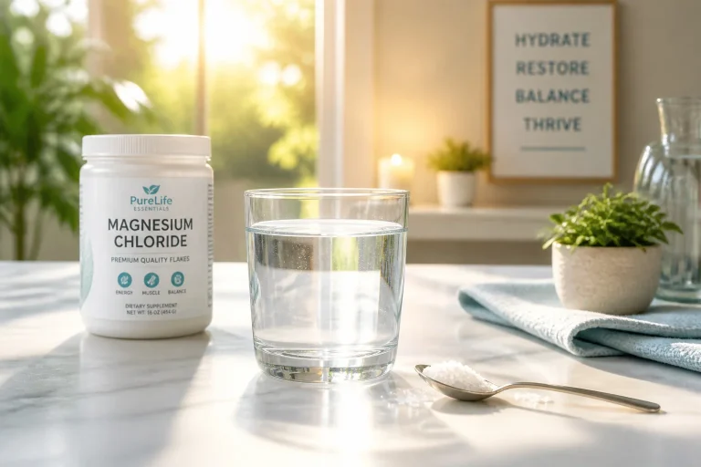 Eau et magnesium pour le bien etre