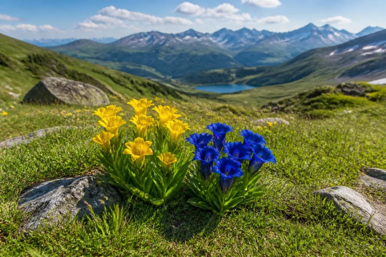 Gentiane : jaune, bleue, bienfaits et identification