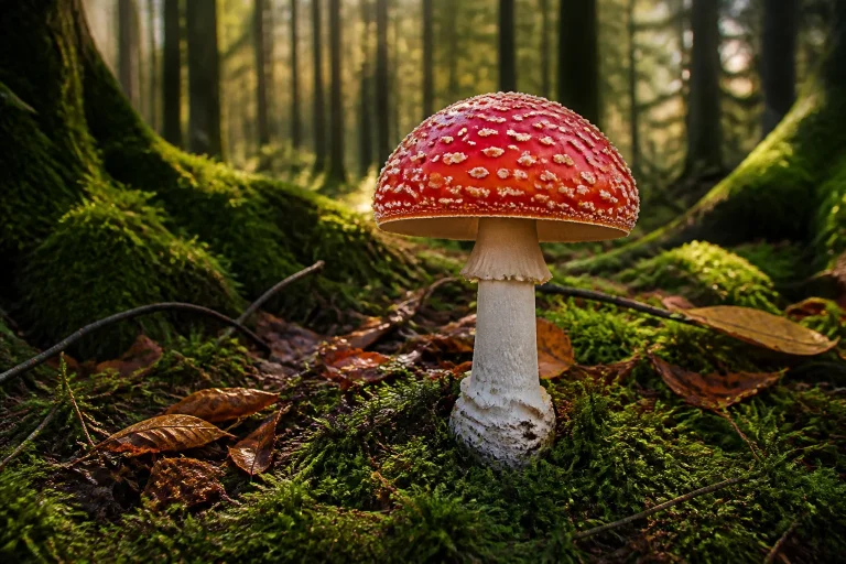 Amanite tue mouches dans la foret