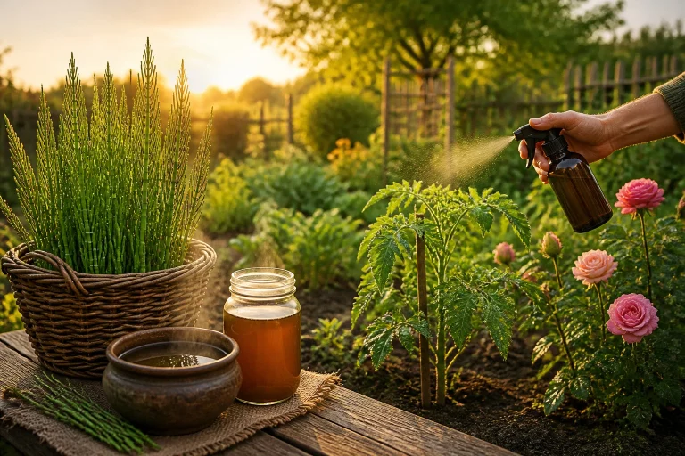 Decoction de prele soin naturel pour le jardin