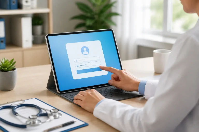 Connexion securisee pour le personnel medical