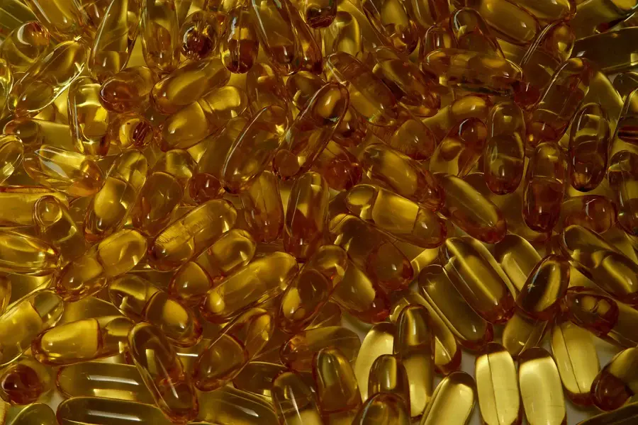 Gélules d'huile de poisson en grand nombre